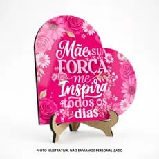 Kit 10 Placas Coração Sublimável MDF 3mm 20x20 Alto Brilho Para Personalização