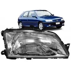 Farol Dianteiro Peugeot 306 1993 1994 1995 1996 1997 Direito Foco Simples