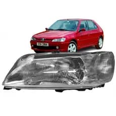 Farol Dianteiro Peugeot 306 97 98 99 00 01 02 Foco Simples