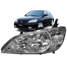 Farol Dianteiro Honda Civic 2004 2005 2006 Esquerdo Elétrico Sem Motor