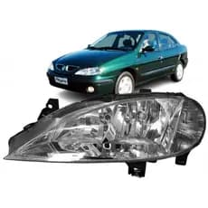 Farol Dianteiro Renault Megane 1999 2000 2001 2002 Esquerdo Foco Duplo