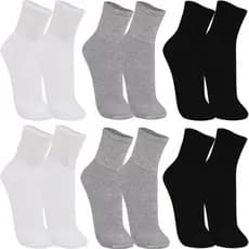 Kit Meia Trifil Cano Médio Esportiva Kit 6 Pares Unisex