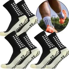 Kit 3 Pares Meia Antiderrapante Futebol Esportiva Treino