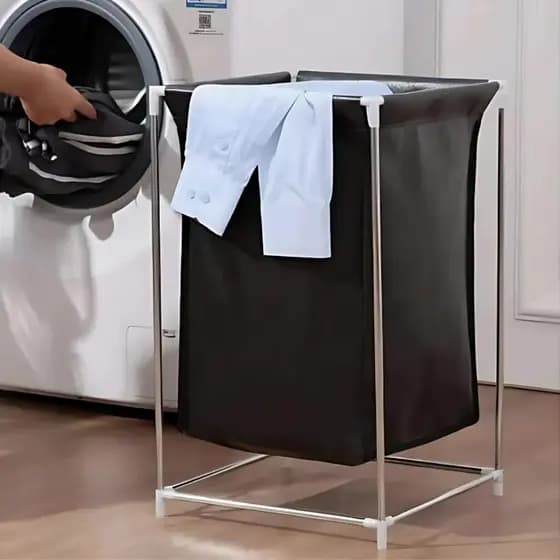CESTO ROUPAS SUJAS TNT E FERRO 34CM X 34CM X 55CM