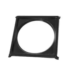 Porta Ralo Ou Grelha 15x15 Preto Fosco Inox Banheiro Potenza