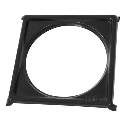 Porta Ralo Ou Grelha 10x10 Preto Fosco Inox Banheiro Potenza