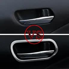 4 Pcs Aço Inoxidável Moldura Do Punho Interior Carro Decoração Tampa Guarnição Etiqueta Para Nissan Kicks 2016-2021 Acessórios