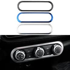 Para Nissan Kicks 2016-2022 Ar Condicionado AC Interruptor Botão Quadro De Aço Inoxidável Capa Guarnição Acessórios