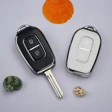 Capa TPU Para Chave De Carro , Renault Kwid Símbolo De Trânsito Dacia Sandero Logan Duster Shell Fob Chaveiro