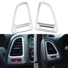 Para Honda Vezel HRV HR-V 2014-2018 2019 2020 LHD Ar Condicionado Ventilação Capa 2 Pçs Tomada AC Adesivo Guarnição Aces