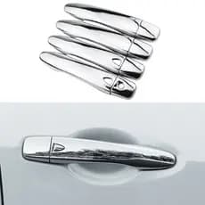 Para Nissan Kicks 2016-2022 2023 2024 2025 Maçaneta Da Porta Capa Guarnição 8 Pçs ABS Cromo Adesivo Acessórios De Estilo