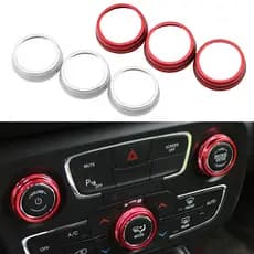 Guarnição Do Botão Ar Condicionado Carro Para Jeep Compass 2017 2018 2019 2020 3 Pçs AC Adesivo Liga De Alumínio Capa An