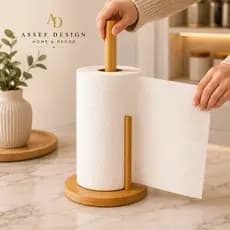 Suporte Bambu Porta Papel Toalha Guardanapo Em Bambu Cozinha Gourmet Para Mesa Bancada