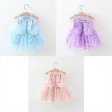Vestido De Verão Para Meninas Com Design De Borboleta Doce Casamentos E Festas