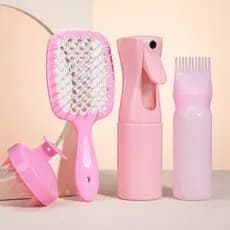 conjunto de 4 Frasco De Limpeza cada com capacidade de 160 ml para cabelos secos e tingidos