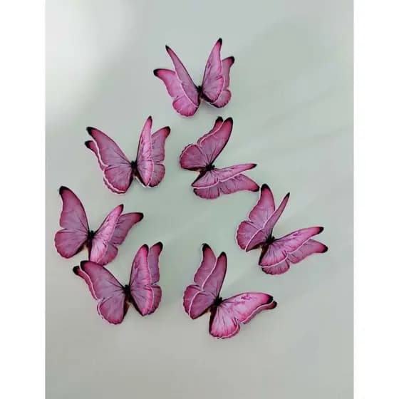 Apliques de Borboletas Duplas 2x3cm/apliques para bolos/lembranças/decoração/mimos