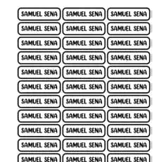 90 Etiquetas Escolar/ adesivo/ escola/volta as aulas/ identificação materiais/ adesivos para lápis tamanho 4x1cm