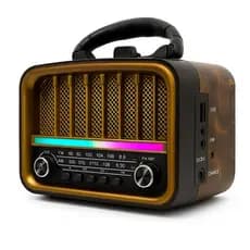 Rádio Am Fm Retrô Vintage Antigo Bluetooth Pen Drive Bateria