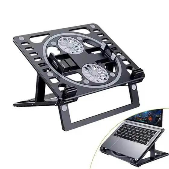 Suporte Notebook Celular Tablet Livro com 2 Ventoinhas Gamer