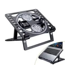 Suporte Notebook Celular Tablet Livro com 2 Ventoinhas Gamer