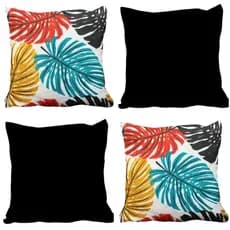 Capas de Almofada Sofá ou Quarto (Kit com 4)  45x45cm  c/ Zíper Invisível