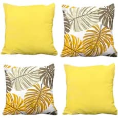 Capas De Almofada 0,45 x 0,45 Costela Adão - Kit com 4 Unidades - Almofadas Para Sofá com Zíper Invisível