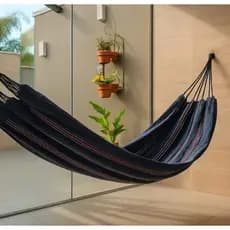 Rede De Descanso Dormir Jeans Light Azul Listrado