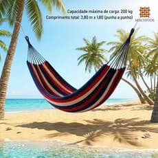 Rede de Descanso Nylon Amazonas Impermeável  100% Nylon
