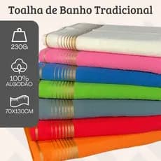 Toalha de Banho Grande 70x130 Direto de Fábrica 100% Algodão