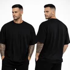 Camisetas Over Streetwear 100% Algodão Lisa Básica Camisa Masculino