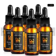 Kit 6 Óleo Para Barba Goot Wood Embaixador 30ml