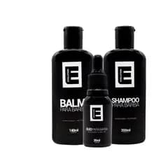 kit um shampoo para barba um balm para barba um oleo para barba evolution