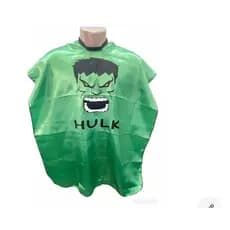 Capa de Corte Infantil Barbeiro e Cabeleireiro Personagem Hulk