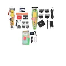 kit maquina de cortar cabelo wmark NG108 e maquina de acabamento ng202+1 maquina shaver ng 987t