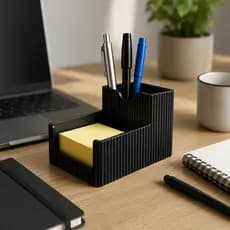 Organizador De Mesa Post-it Porta Caneta Moderno Minimalista