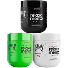 Alisamento Americano Black, White, Green 500g Masculino Lisman Variação