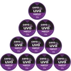 Kit 10 Pomada Cera Modeladora Uva 150g Mega Fixação 0% Frizz