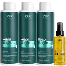 Kit Reabilitação Capilar Completo Eaê Tratamento Com Plex