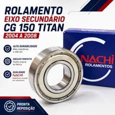 Rolamento Eixo Secundário Cg 150 Titan Es Ks Esd 2004 A 2008