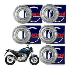 Kit Rolamento De Roda Cb 300 Freio A Disco Nachi Original