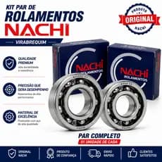 Kit Rolamento Virabrequim Yamaha DT 180 RD 135 RDZ RX 125 TT 125 Nachi Original 6205 NC-C4 6304 C3