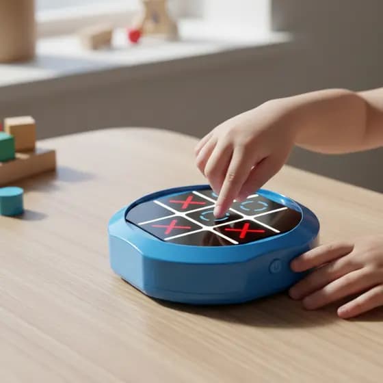 Jogo Da Velha Eletrônico Digital 3 em1 Interativo Tic Tac Toe Brinquedo Educativo, menino e menina