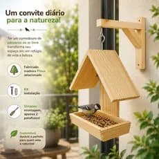 Comedouro tratados casinha passaro ar livre aves