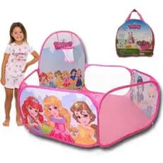 Piscina De Bolinhas Basquete Princesas Rosa Divertida Kids