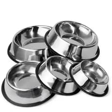Comedouro Pote Comida Ração Água Pet Cães Gatos Vasilha Inox Antiderrapante