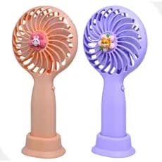 Ventilador Portatil Mão Recarregavel Led Usb Forte Cilios BICHINHO