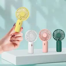 Ventilador Turbo Portátil Mini De Mão Mesa Recarregável Usb Led Cabo Suporte Para Extensão De Cílios 3 Velocidades Turbo