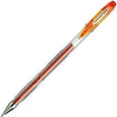 Caneta Signo Sparkling Roller Gel 1.0 Laranja Uni-ball