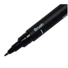 Caneta Pincel Uni-pin Preta Br-200 Uni-ball