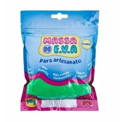 Massa de Modelar Eva Para Artesanato Verde Escuro 50g Make +